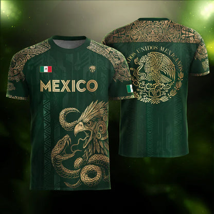 🦅 2026 Mexico Burgundy Sports T-Shirt